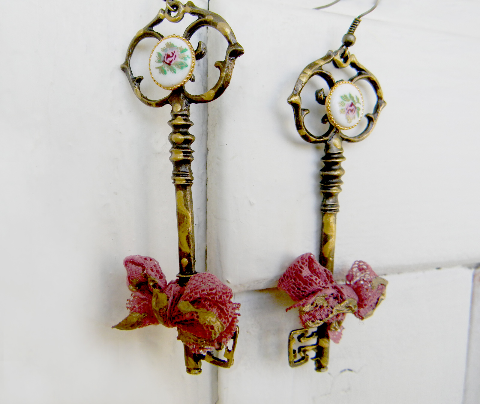 Vintage Key Handmade Earrings