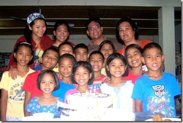 Picture of all at Pia's Bday