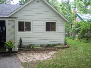 ledgerock patio at a balmy beach cottage