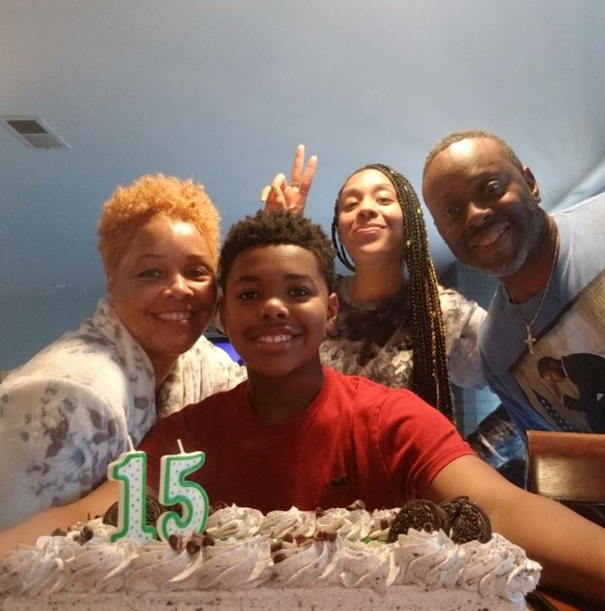 Actor Cedric Joe with his mother, father, and older sister.