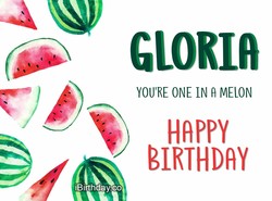 happy birthday gloria image