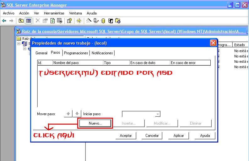 Nuevo trabajo SQL