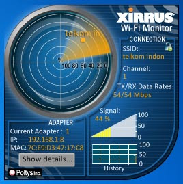 Xirrus Wi-Fi Monitor gadget