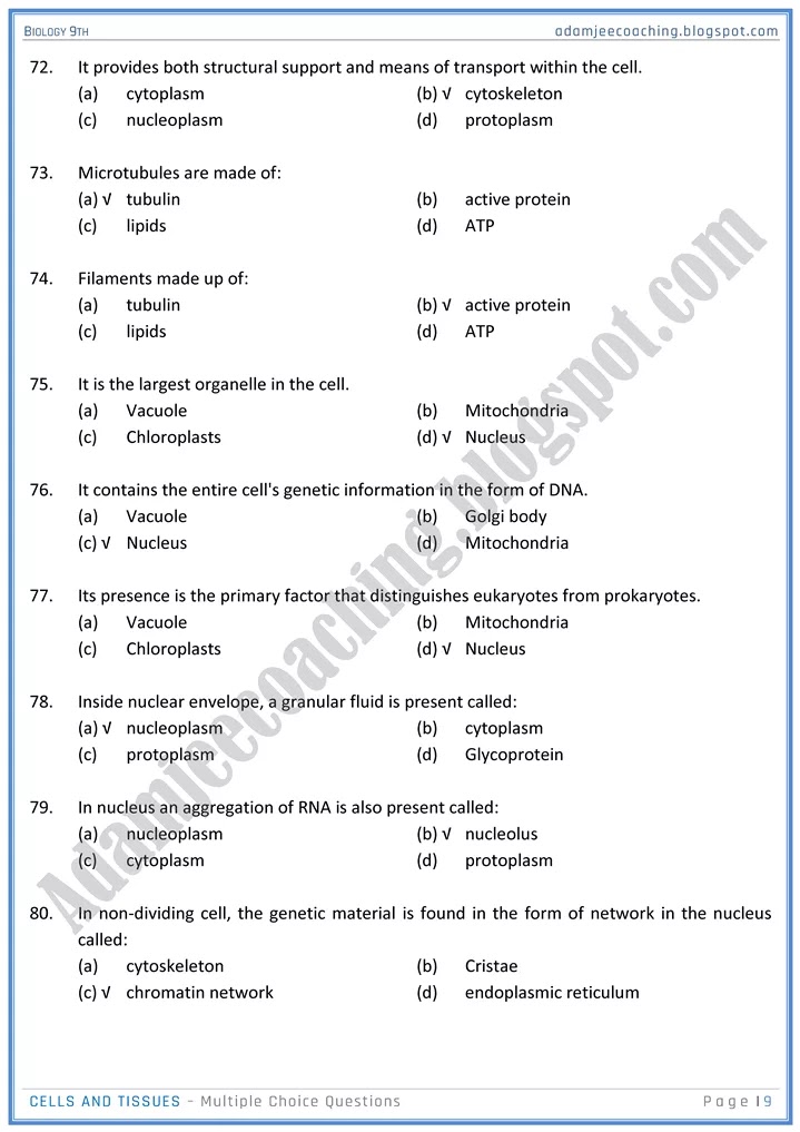 cells-and-tissues-mcqs-biology-9th