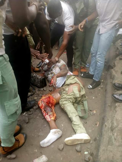 "All she was saying was Blood of Jesus until she died"- Friends, family members mourn Corps member killed by train in Lagos (graphic photos)