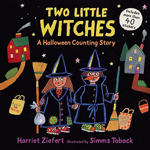 Two Little Witches: A Halloween Counting Story Sticker Book