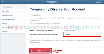 Cara Deactive Akun Instagram | Cara Hapus Akun Instagram Lewat Hp 