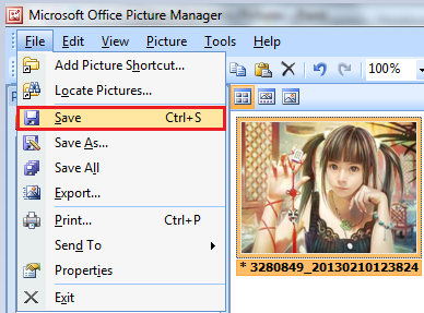 Save Compress Pictures Microsoft Office Picture Manager