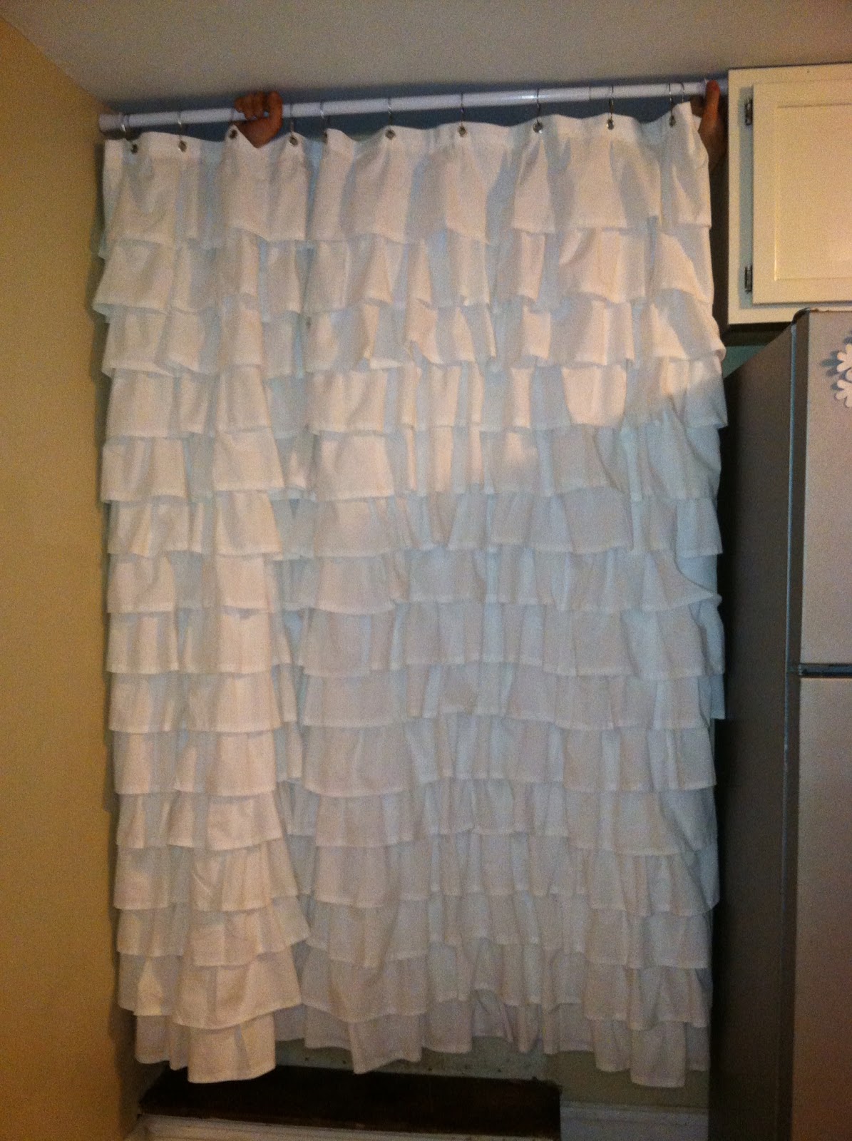 bathroom shower renovations How to make a ruffled shower curtain