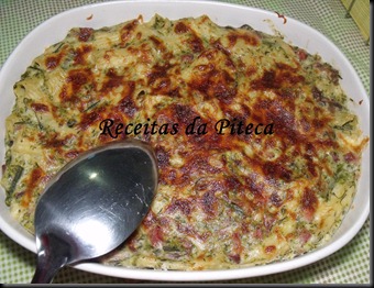 Macarrão gratinado no forno