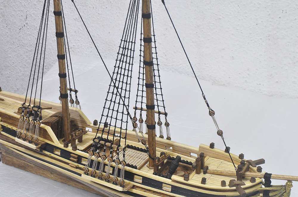 Malaysia Wooden Model Ship : HMS Race Horse Build Log - Day 35