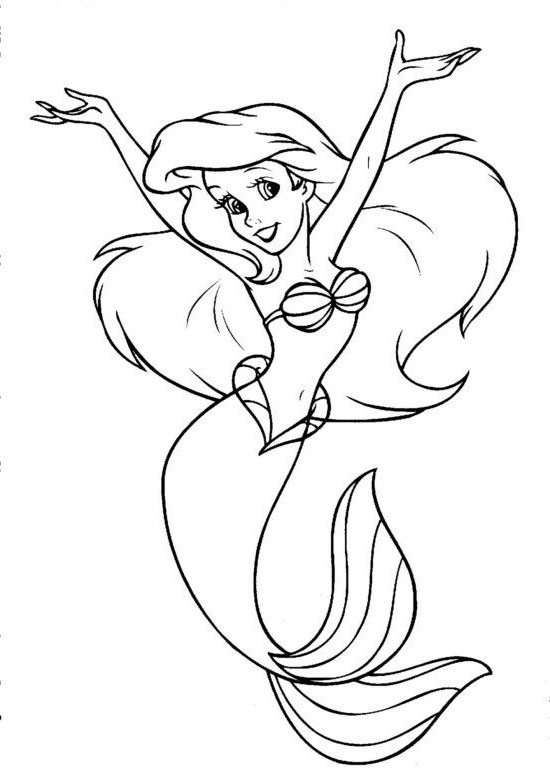 Coloring Pages of The Little Mermaid Printable