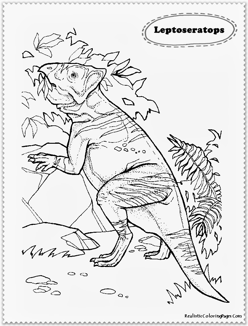 Realistic Dinosaur Coloring Pages  Realistic Coloring Pages