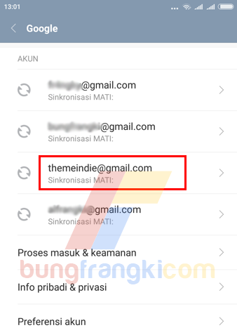 Cara Keluar atau Logout Gmail di Android