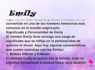 significado del nombre Emily