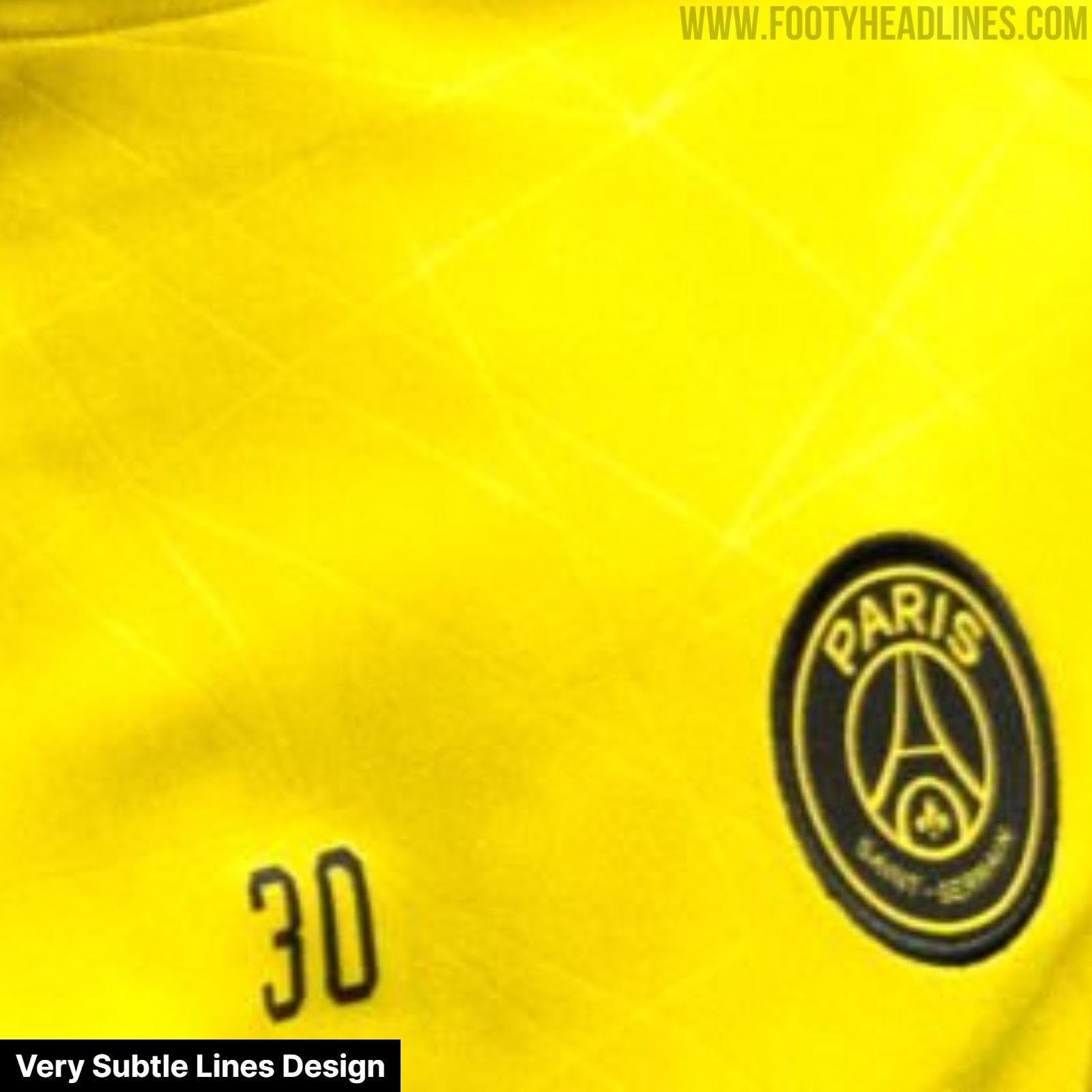 Nike Paris Saint-Germain PSG Jordan Pre-Match Jersey 2022/23 - Yellow &  Black