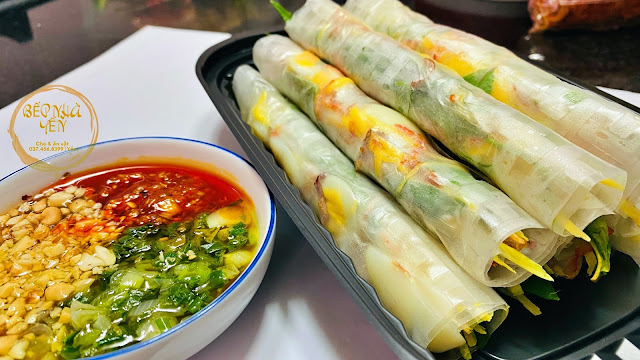 Bánh tráng cuốn hấp dẫn