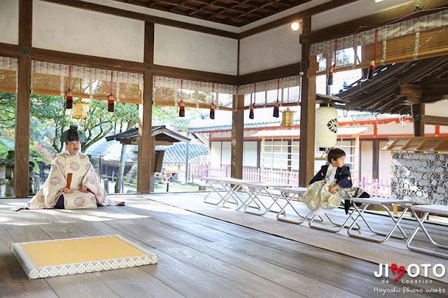 手向山八幡宮で七五三出張撮影