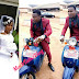 Hilarious!!!  Man Drove Himself To Reception With Motorcycle On His Wedding Day.  Photos 