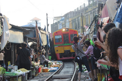 Maeklong Railway Market, Train Market