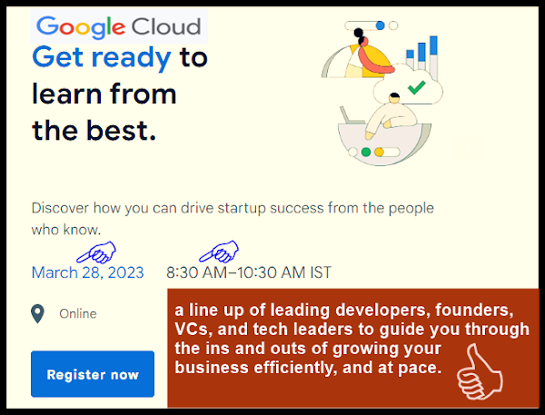 Google Cloud Event on March 28 to 29