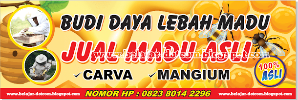 Download Banner Spanduk Jual Madu Format Cdr Tingal Edit Gratis