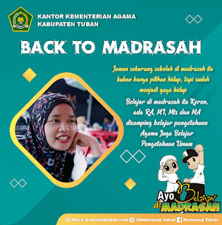 Link Twibbon Back To Madrasah Kankemenag Tuban 2022, Desain Unik dan Menarik