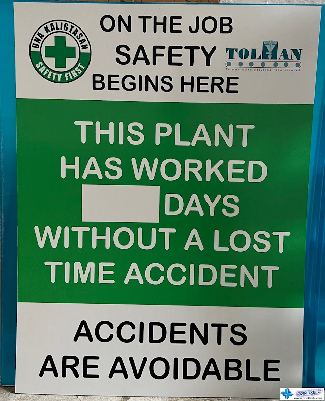 Safety Board - Tolman Manufacturing