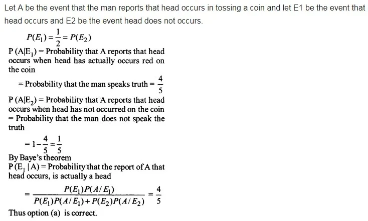 Solutions Class 12 गणित-II Chapter-13 (प्रायिकता)