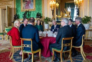 Crown Prince Haakon and Crown Princess Mette-Marit of Norway in London