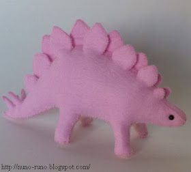 Pink stegosaur