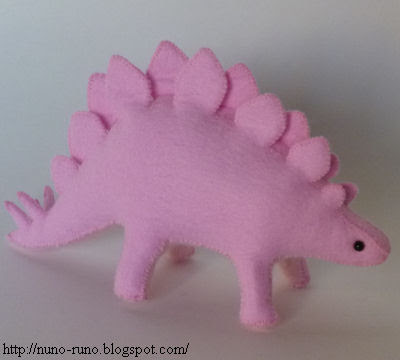Pink stegosaur