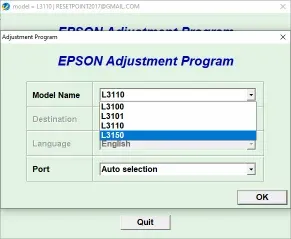 Resetter Epson L3101