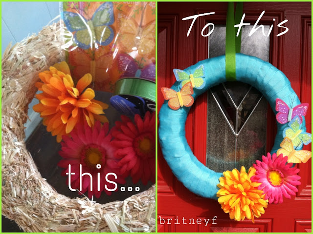 wreath, summer, spring, diy, how to