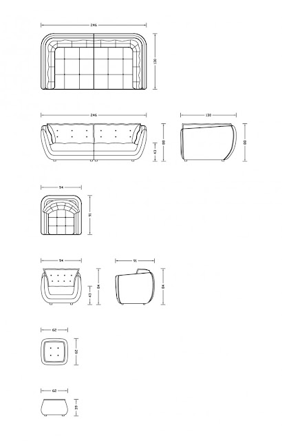 Gentle Cupcake Chairs Sofa Collection by Bretz 5