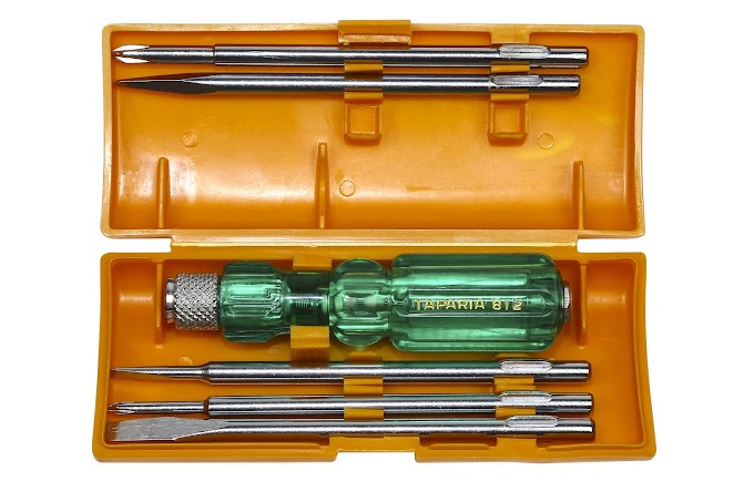 Taparia 812 Screw Driver Set with Neon Bulb