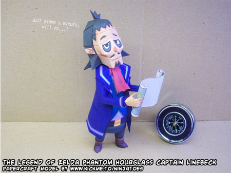 Phantom Hourglass Linebeck Papercraft