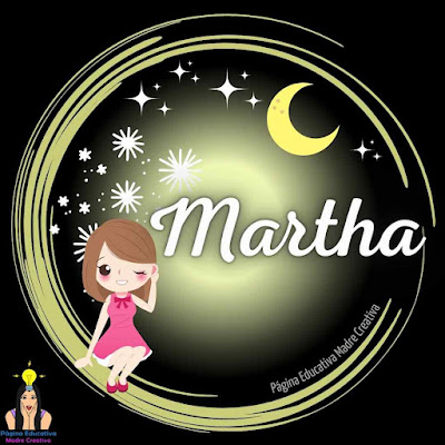 Solapín Nombre Martha para imprimir descargar gratis