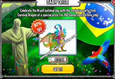 imagen de la oferta especial del dragon carnival de dragon city