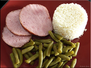 glazed rolled ham dinner