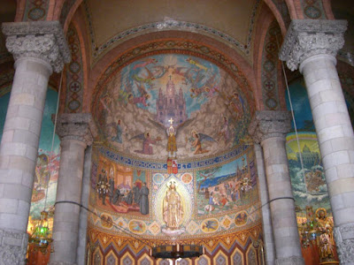 Sagrat Cor church on the top of Tibidabo hill