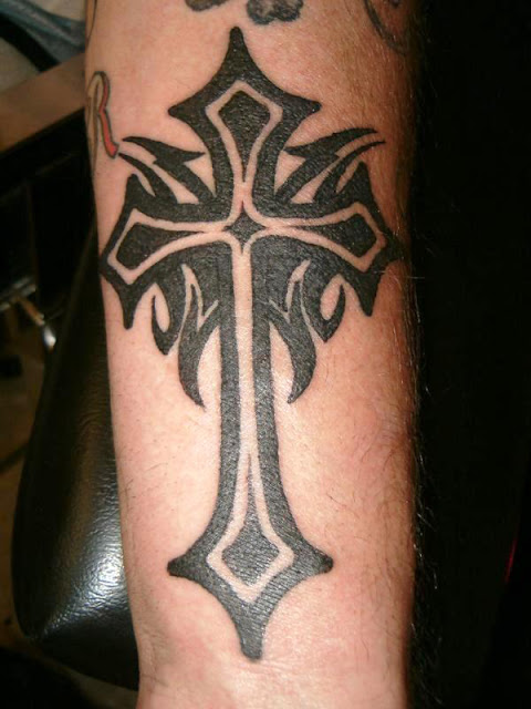 Tribal Cross Tattoos