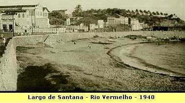 Praia de Santana no Rio Vermelho década de 40