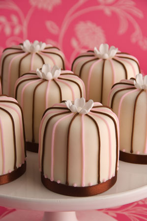 Candy Stripe Mini Wedding Cakes by MAISIE FANTAISIE WEDDING CAKES