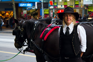 Horse rides in the city - Melbourne, Australia