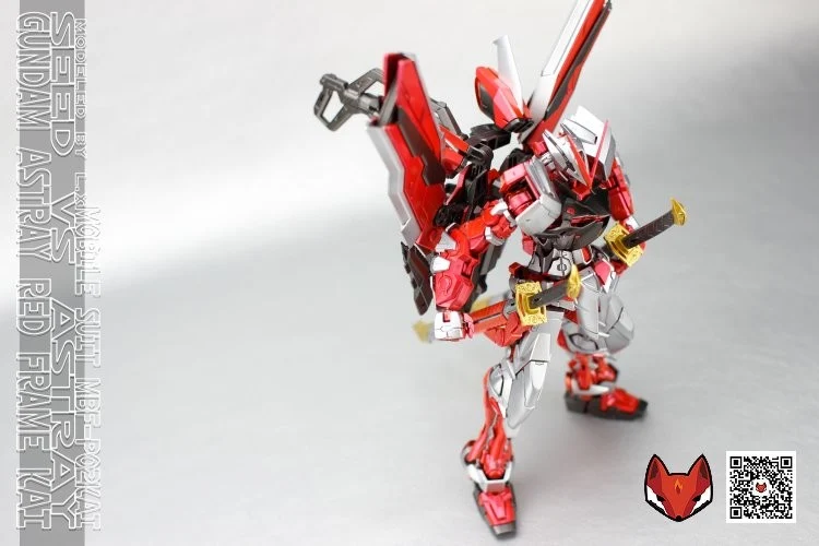 Painted Build: MG 1/100 Gundam Astray Red Frame Kai + Metallic Finish