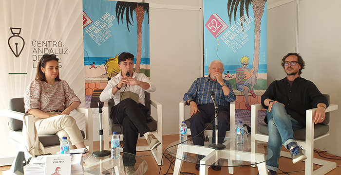 Acto sobre Escribir poesía, en la Feria del Libro de Málaga 2023