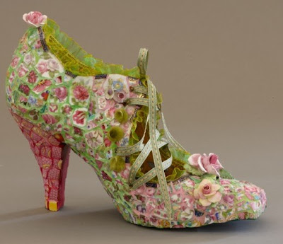 Sapatos mosaico por Candice Bahouth