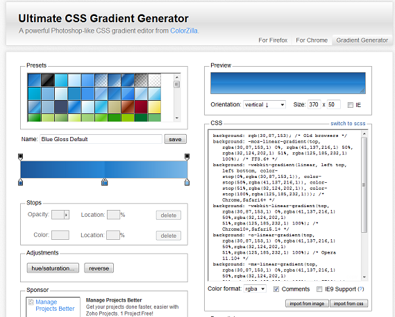 Ultimate CSS Gradient Generator