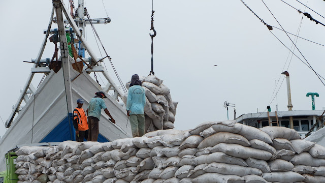 para pekerja di pelabuhan sunda kelapa